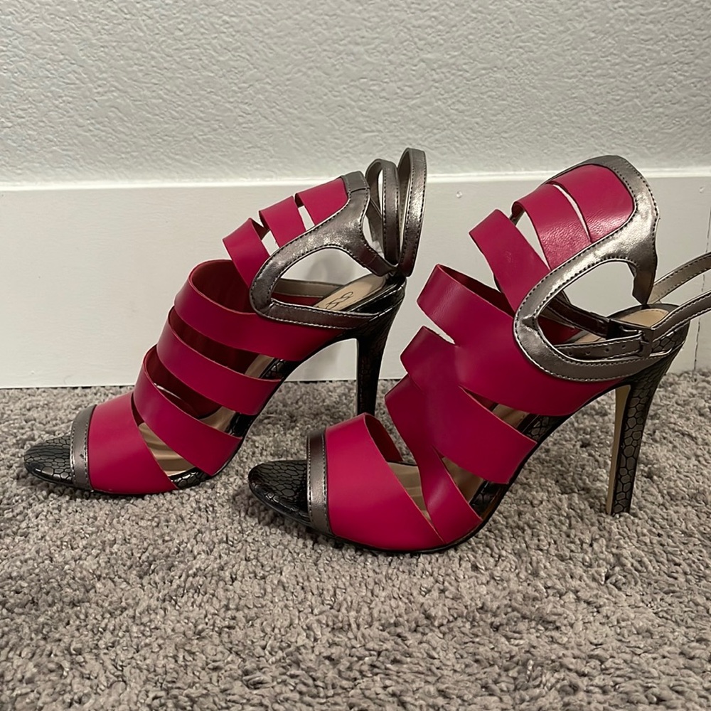 Pink & Silver 4in Heels